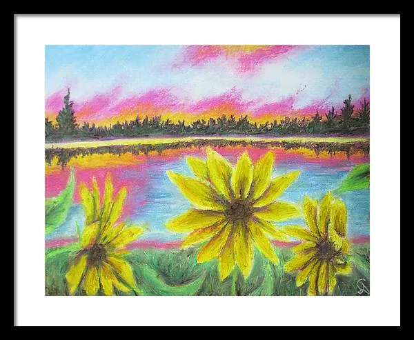 Sunflower Confessions ~ Framed Print