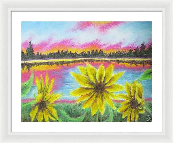 Sunflower Confessions ~ Framed Print