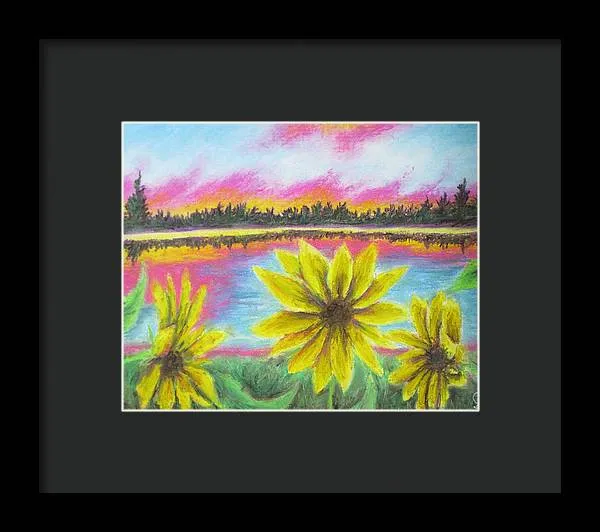 Sunflower Confessions ~ Framed Print