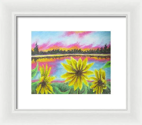 Sunflower Confessions ~ Framed Print