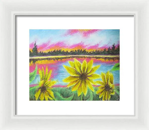 Sunflower Confessions ~ Framed Print