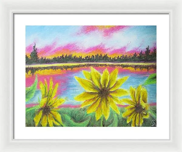 Sunflower Confessions ~ Framed Print