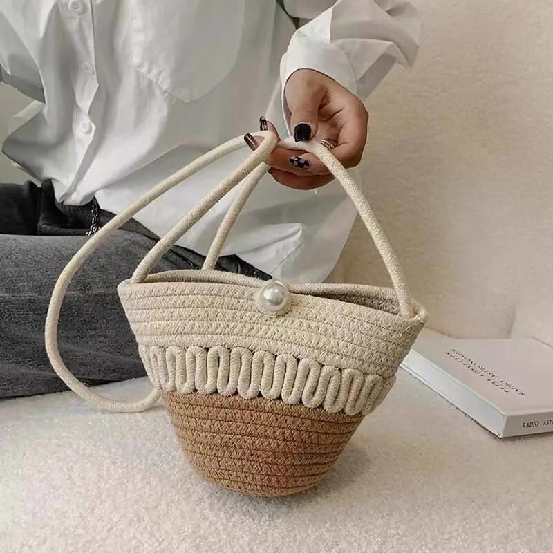 Super Cute Mini size Handmade Cotton Woven Bag #24