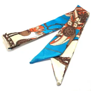 Thoroughbred Scarf - Red & Brown