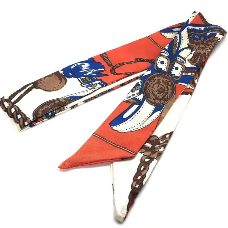 Thoroughbred Scarf - Red & Brown