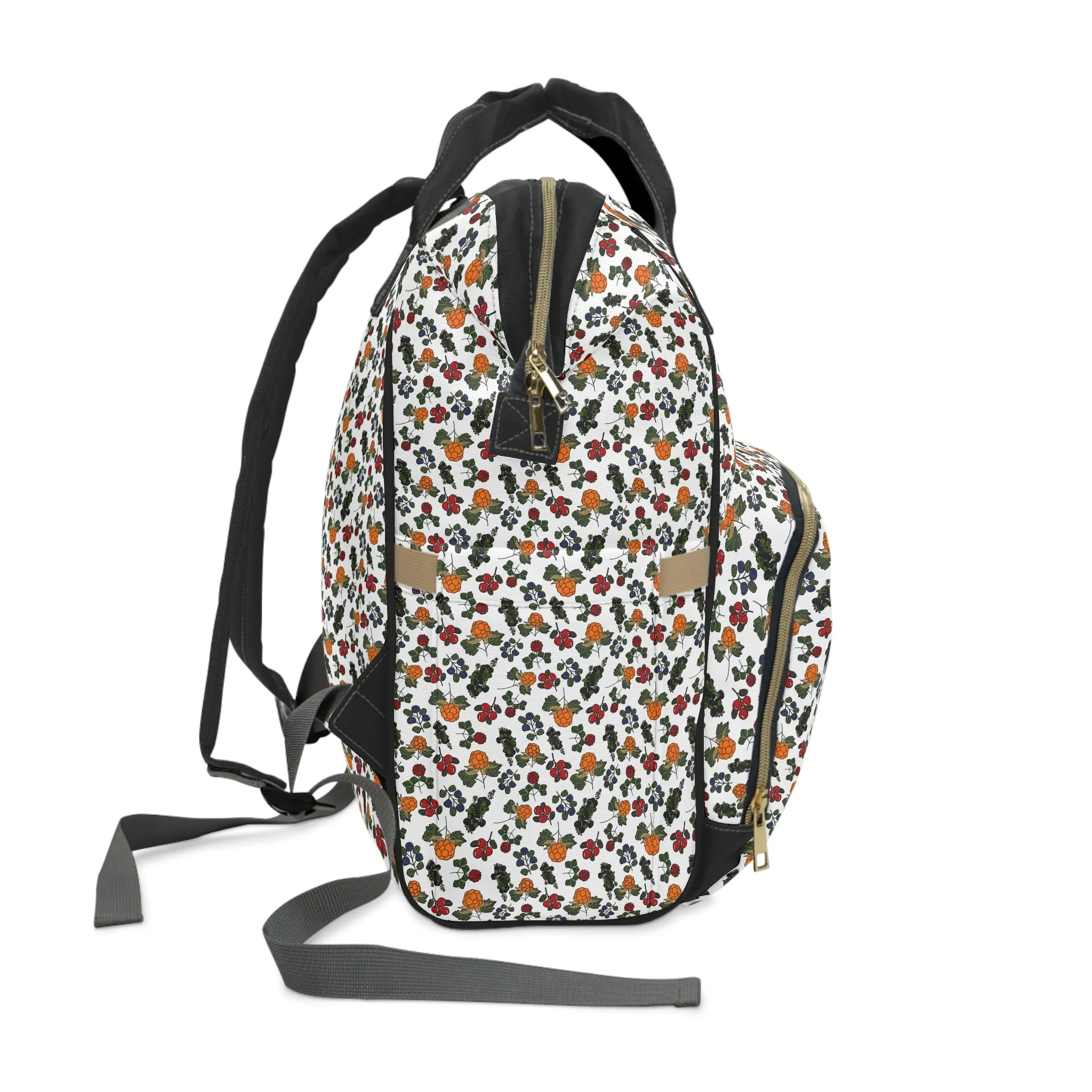 Tundra Berries Multifunctional Diaper Backpack - Stylish Baby Bag for On-the-Go Parents
