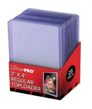 Ultra Pro 3" X 4" Clear Regular Toploader 25ct