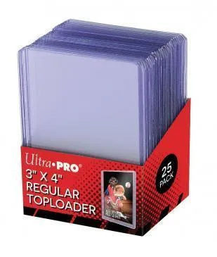 Ultra Pro 3" X 4" Clear Regular Toploader 25ct
