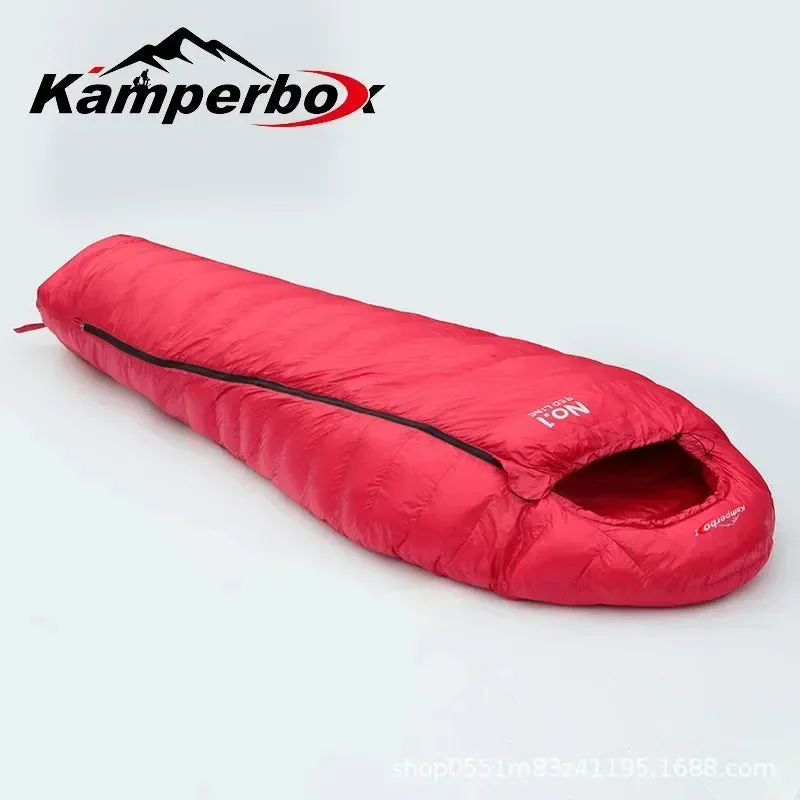 Ultralight Trekking Sleeping Bag Down Blanket Thermal for Cold Us Military Compression Winter Camping Waterproof Goose Warm