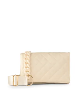 Vanilla Vegan Leather Handbag