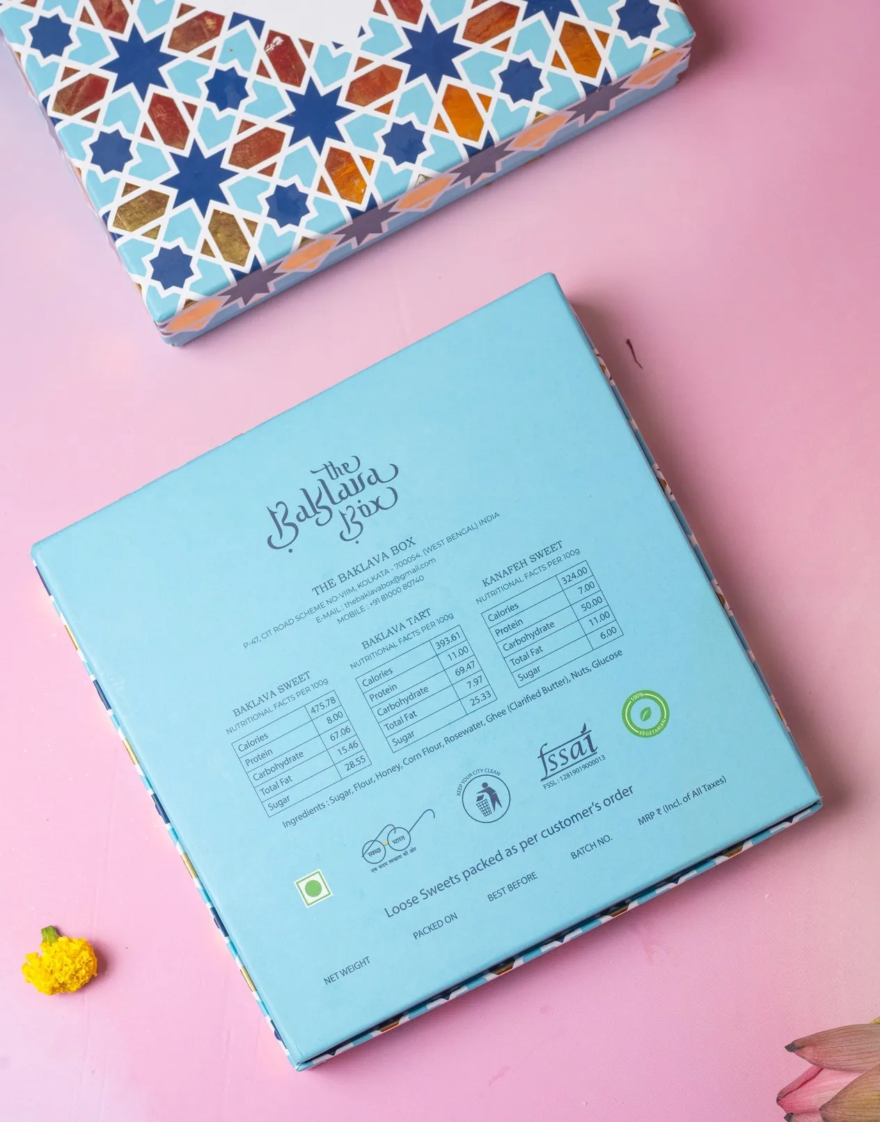 Vegan Assorted Baklava Box - 500 gm