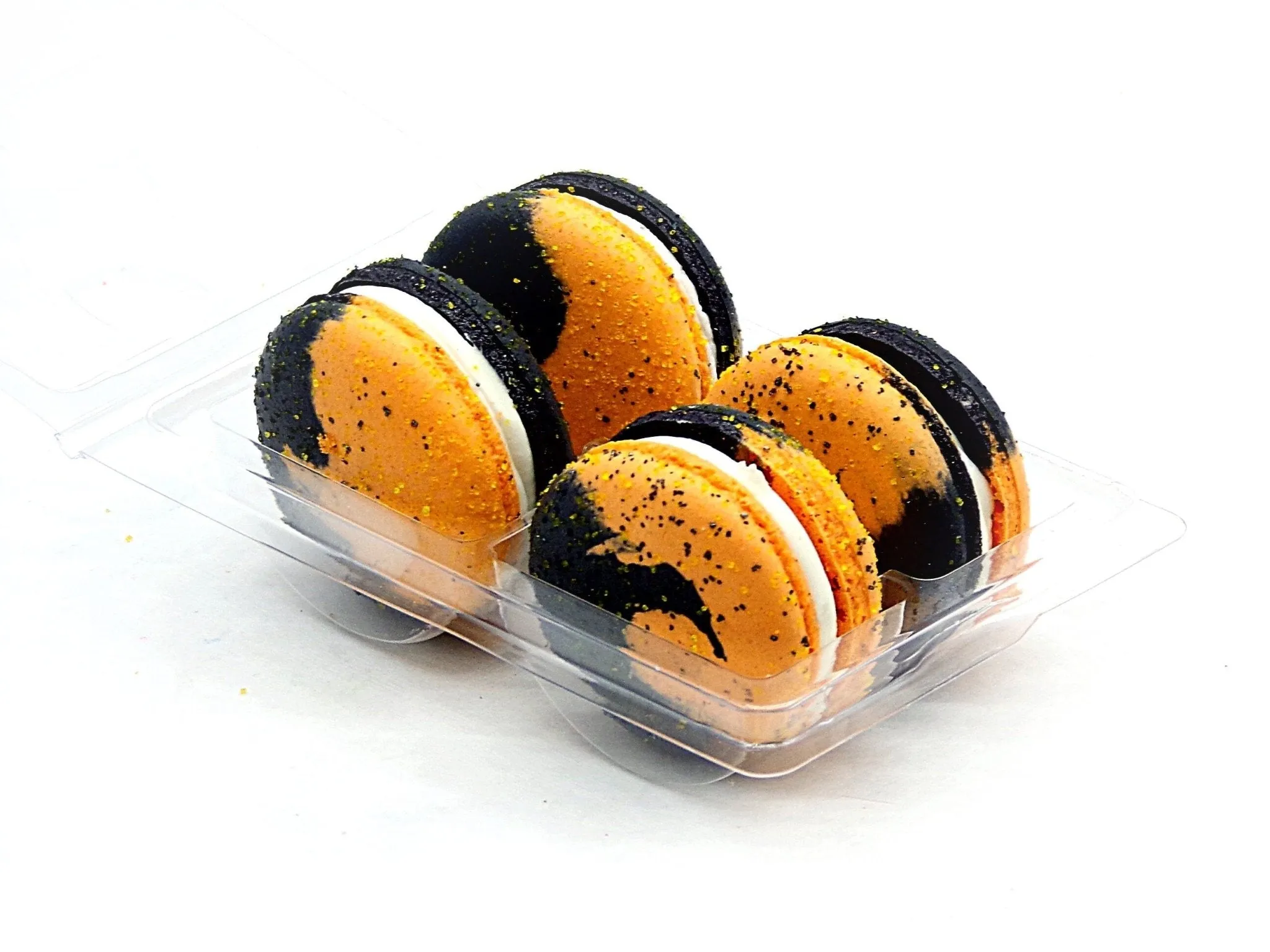Vegan Chocolate Pumpkin Macarons