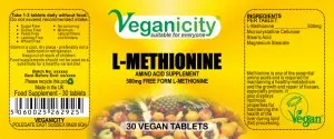 Vegan L-Methionine Tablets
