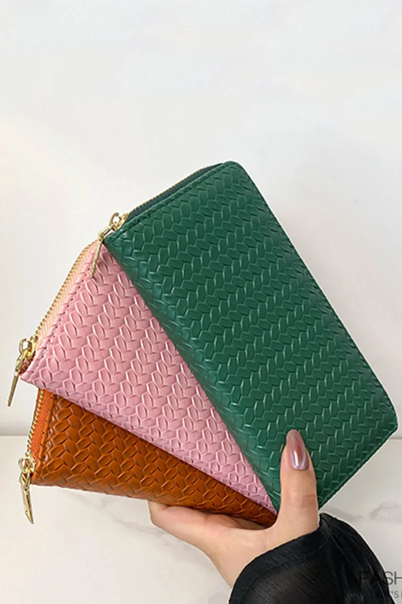 Vegan Leather Long Wallet