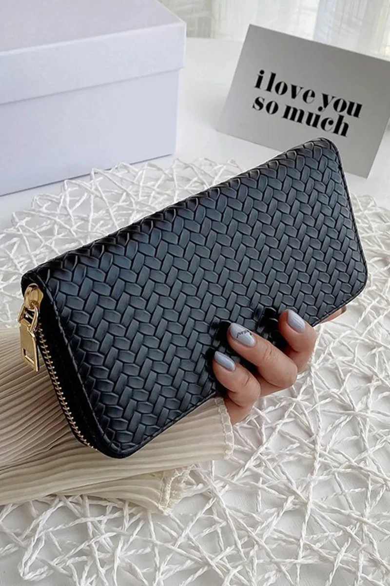 Vegan Leather Long Wallet