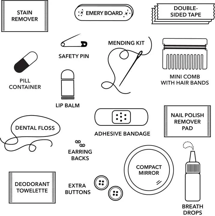vegan leather minimergency kit