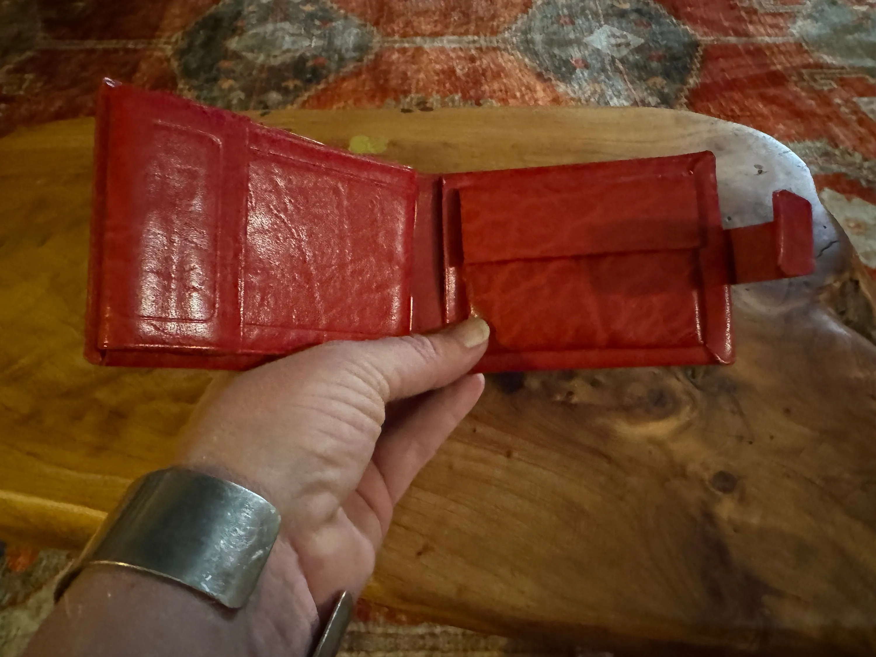 Vintage 70’s red dead stock wallet Princess Gardner
