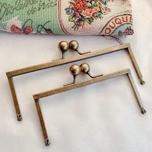 Vintage Bronze Bag Purse Frame Two Sizes 18cm/13.5cm