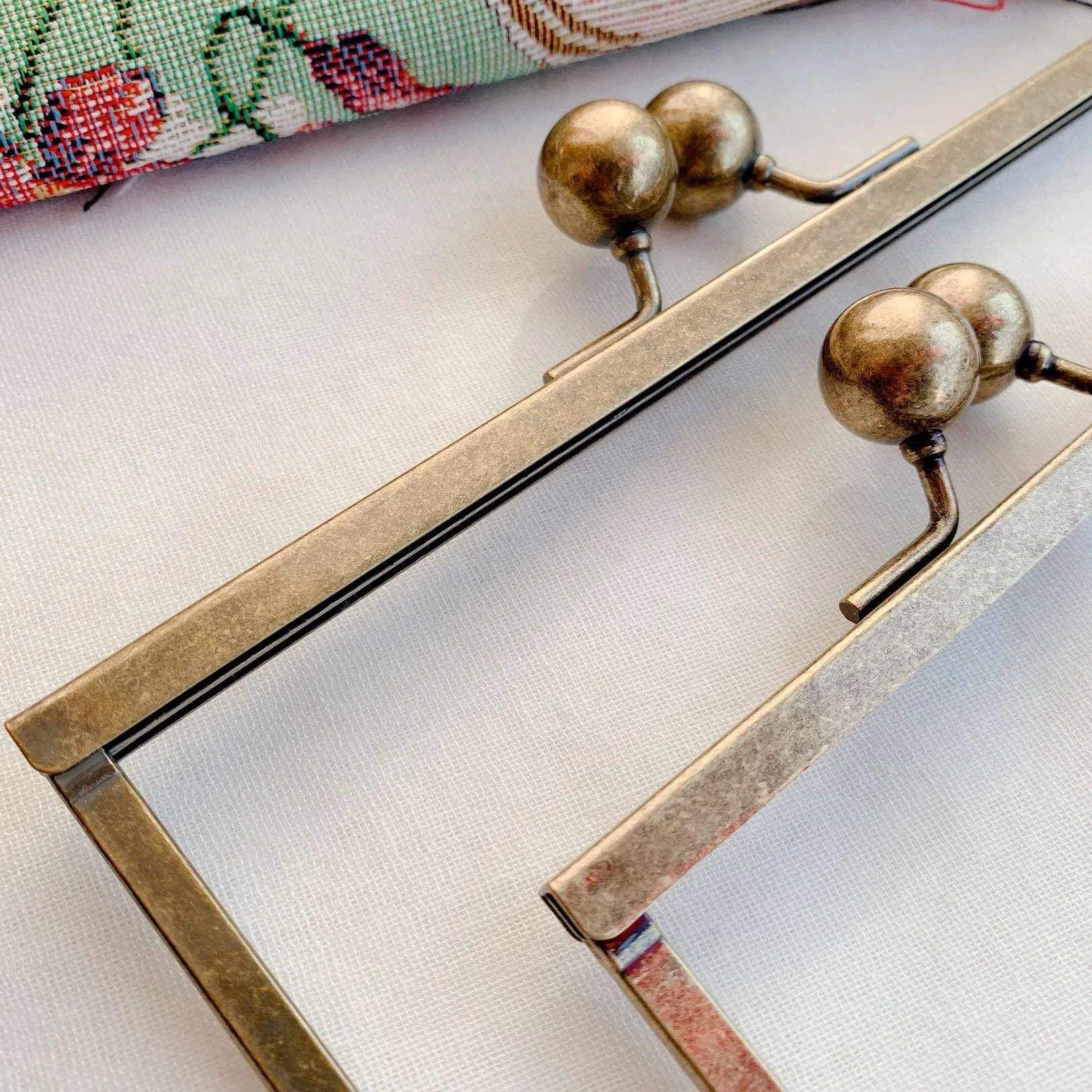 Vintage Bronze Bag Purse Frame Two Sizes 18cm/13.5cm
