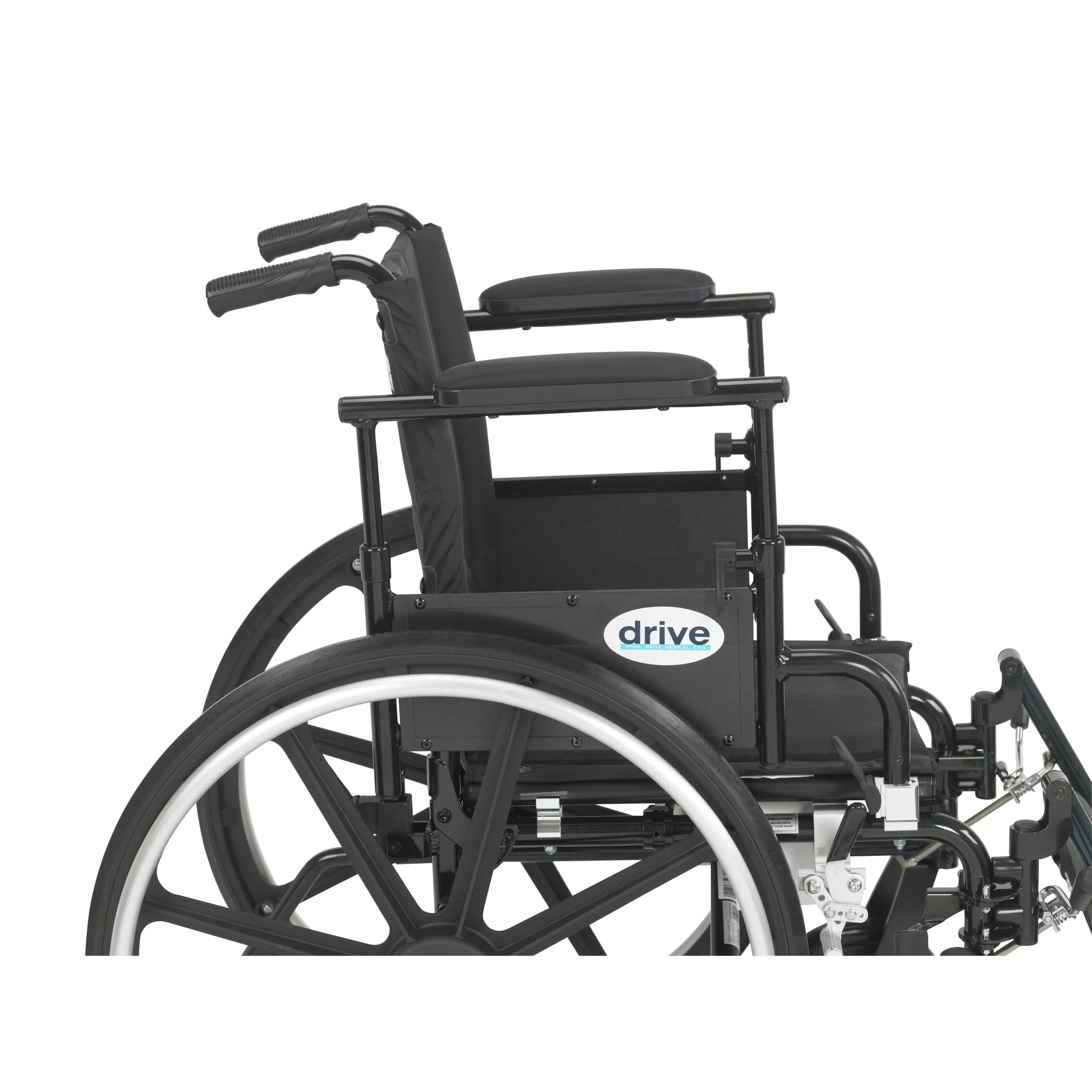 Viper Plus GT Wheelchair with Flip Back Removable Adjustable Desk Arms, Elevating Leg Rests, 16" Seat