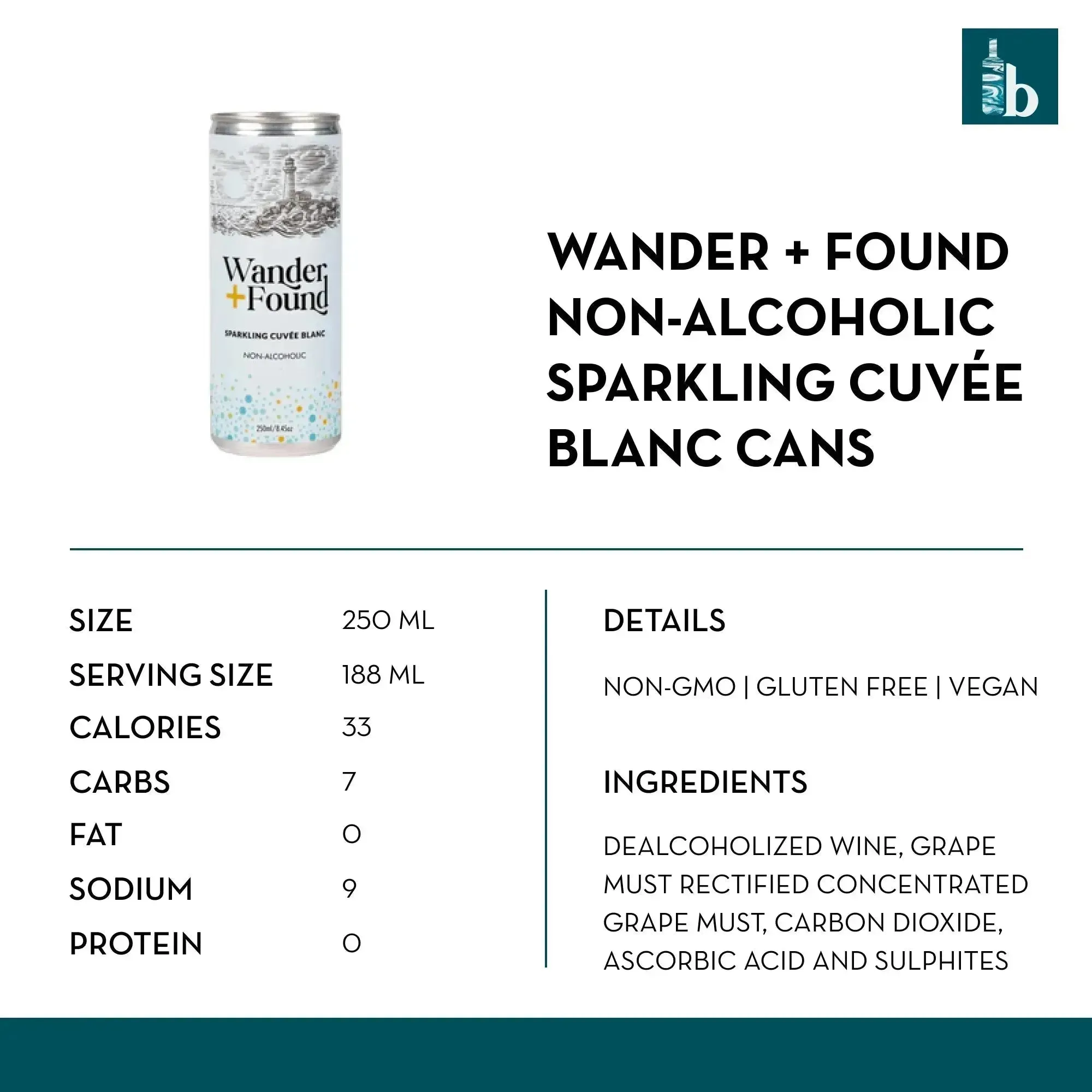 Wander   Found Non-Alcoholic Sparkling Cuvée Blanc Cans