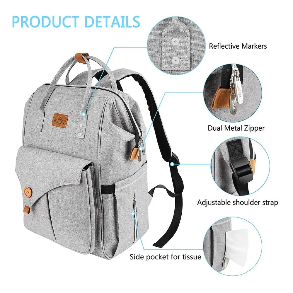 Waterproof Travel Diaper Bag Backpack