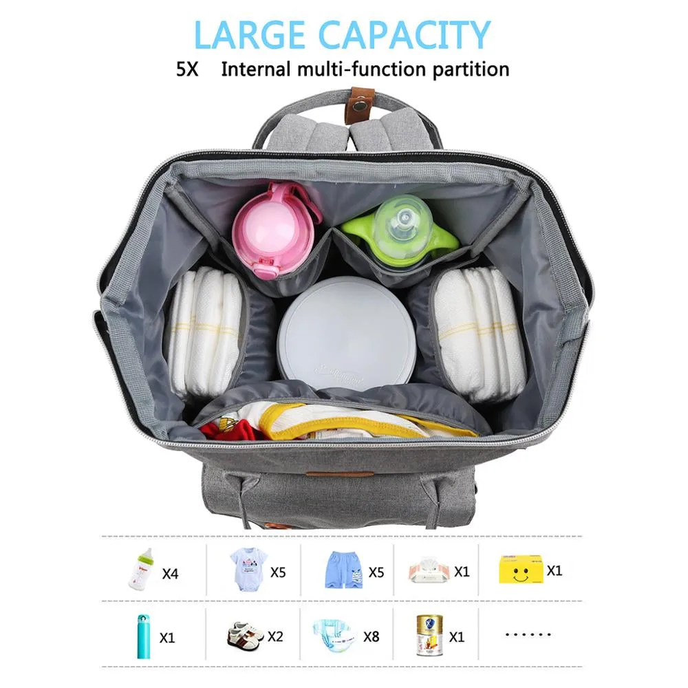 Waterproof Travel Diaper Bag Backpack