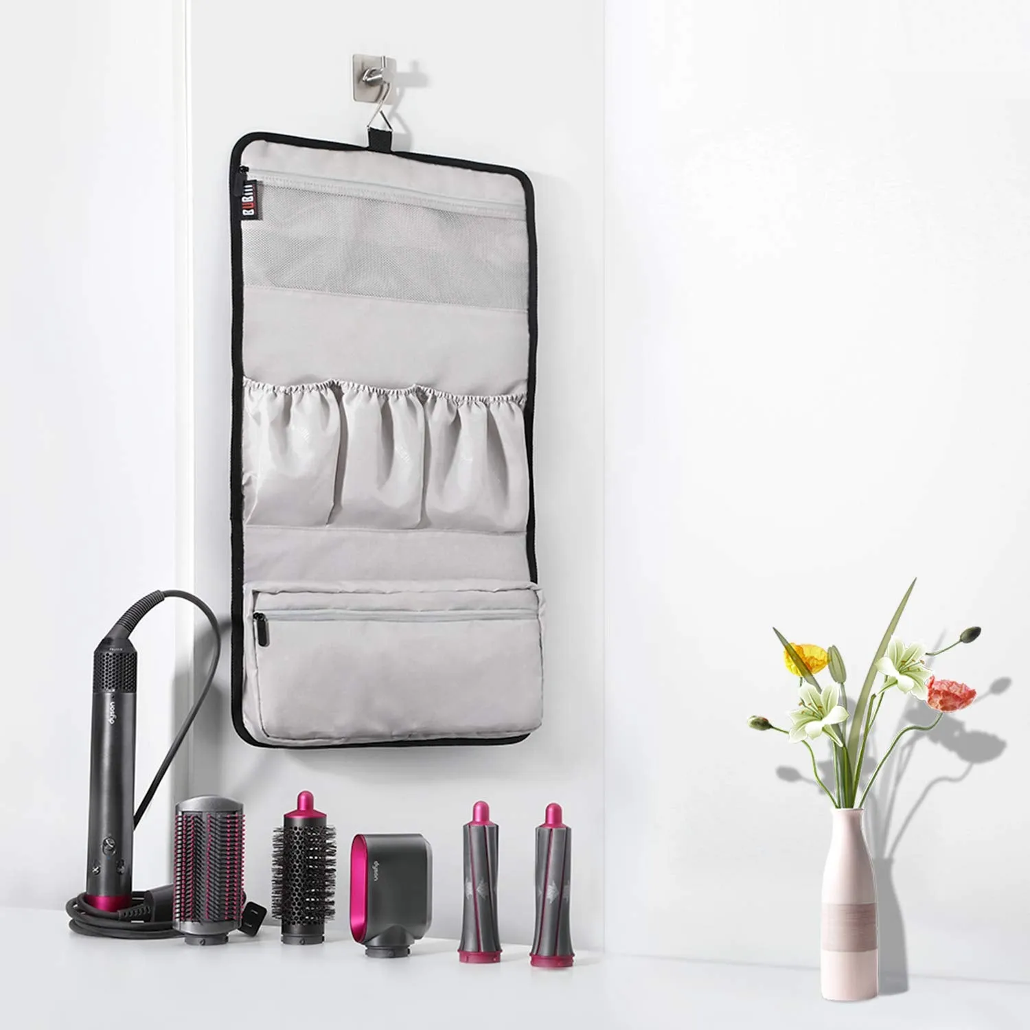 Waterproof Travel Storage Case Organizer for Dyson Airwrap, Pre-Styling Dryer...