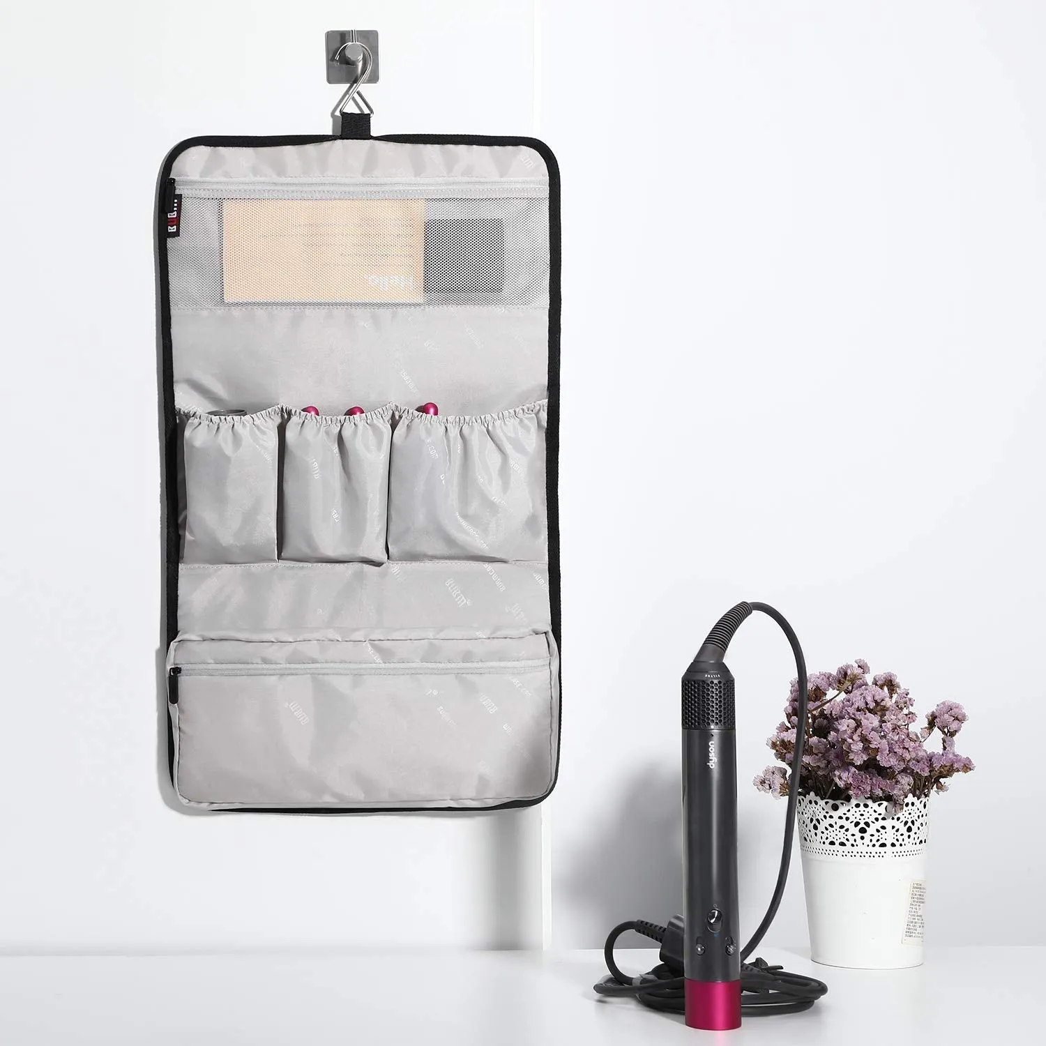 Waterproof Travel Storage Case Organizer for Dyson Airwrap, Pre-Styling Dryer...