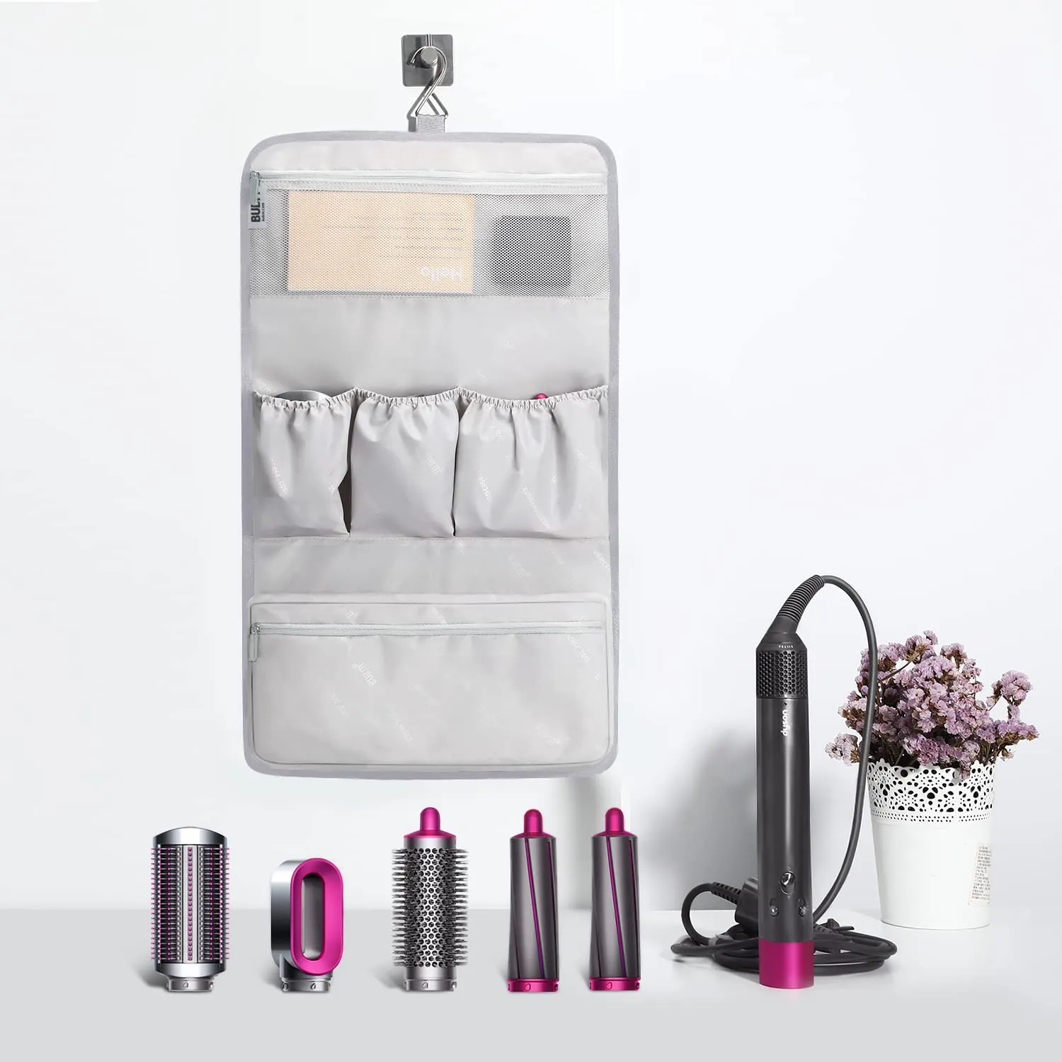 Waterproof Travel Storage Case Organizer for Dyson Airwrap, Pre-Styling Dryer...