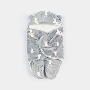 Winter Swaddle Grey 0M 