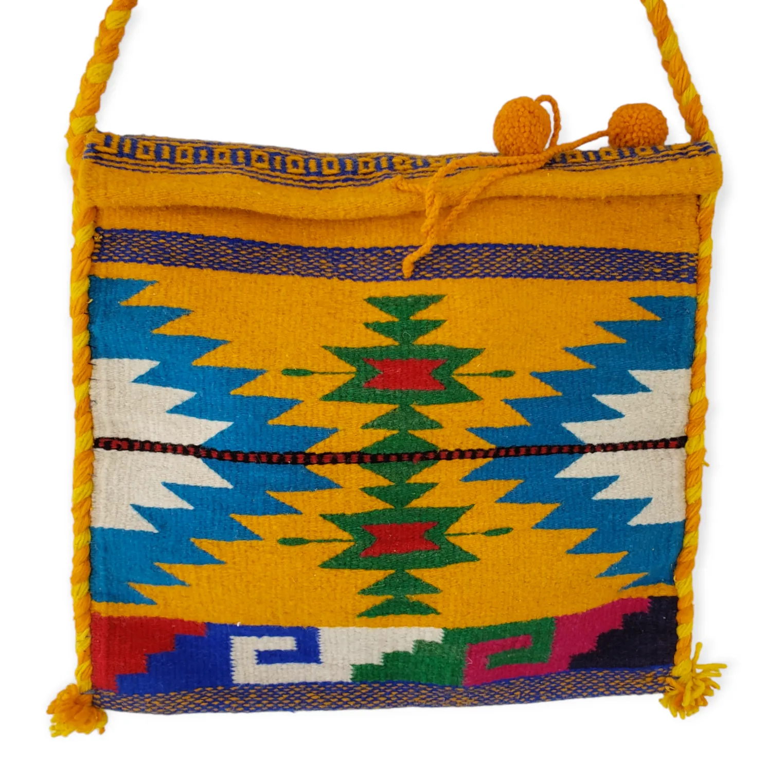 Yellow  Woven Bag from Oaxaca