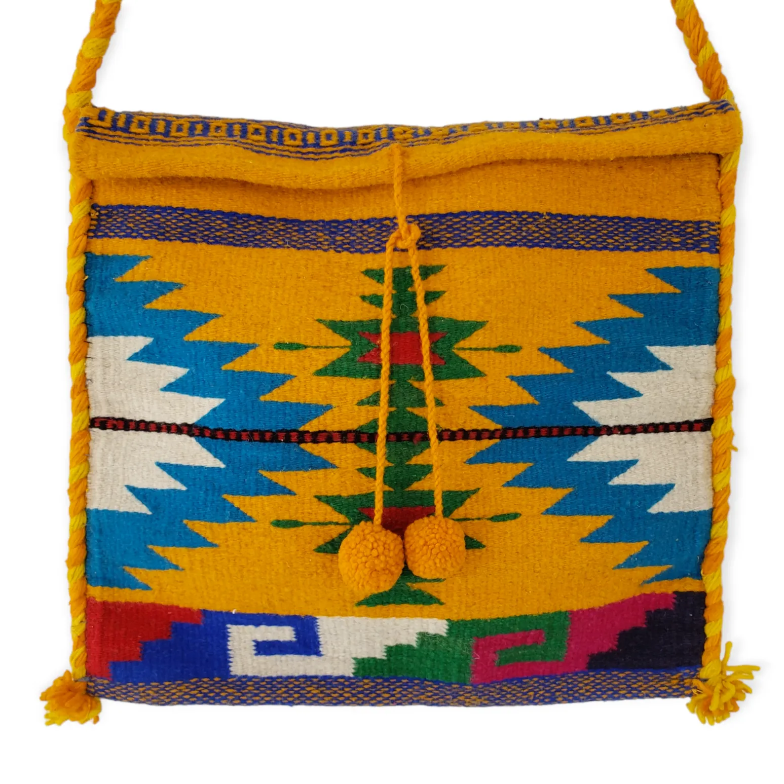 Yellow  Woven Bag from Oaxaca