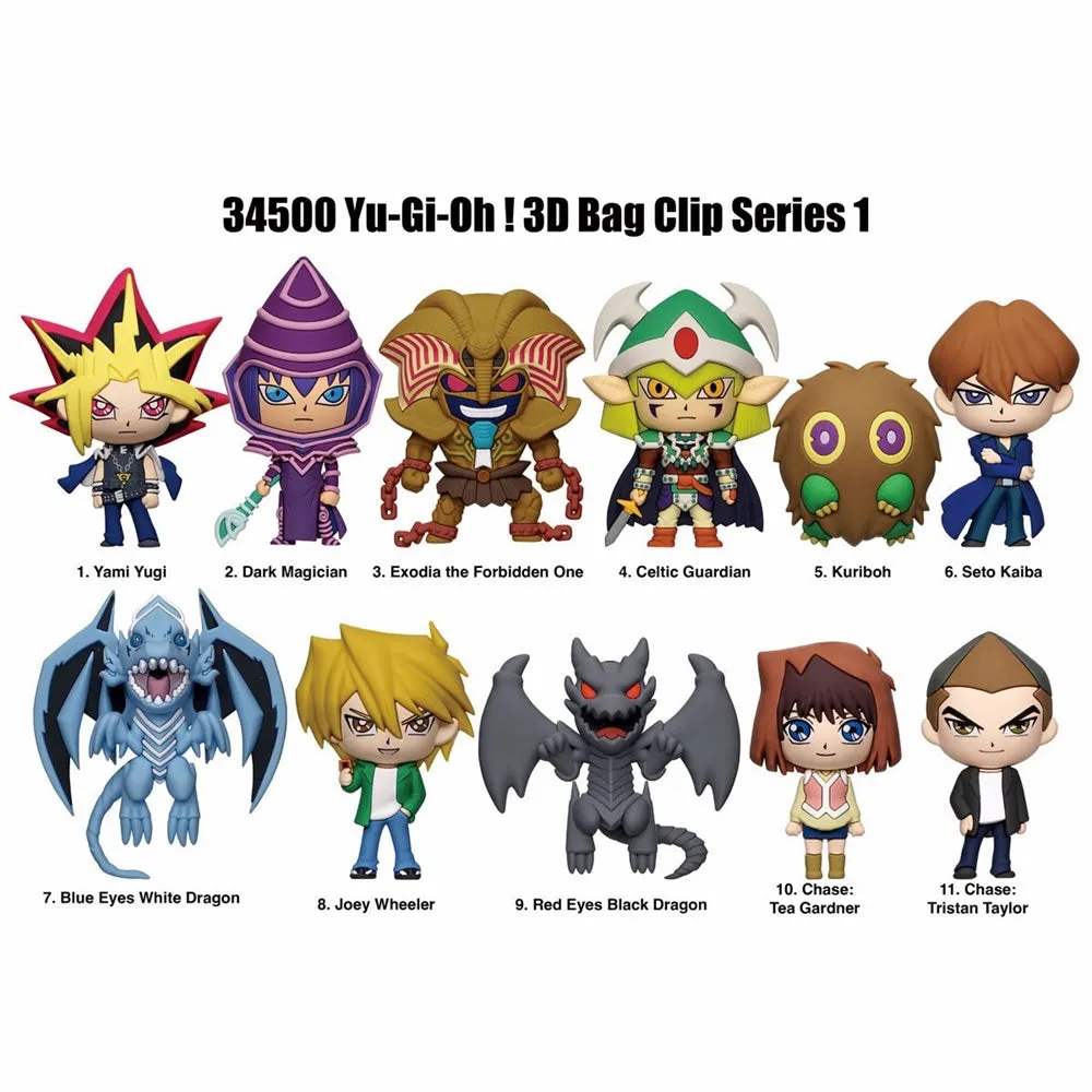 YU-GI-OH! 3D FOAM FIGURAL KEYRING BLIND BAG ASST-24pcs PDQ